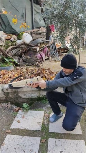 How to Make a Powerful Wooden Crossbow DIY ! 🏹 #DIY #rusticlab #Crossbow #Shorts