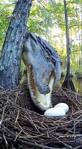 Alligator's Secret Nest Surprise Revealed!