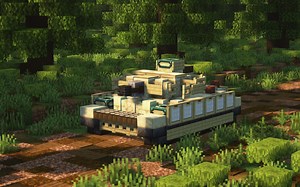 【Minecraft】三号战车N型 中型坦克 建筑教程 (1.5:1)
