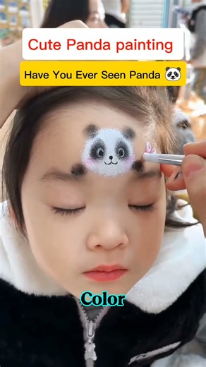 Panda Face Painting,Face Painting🐼🎨🥰#shorts