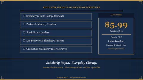 Systematic Theology Study Guide | Bible Doctrine Workbook (printable PDF) - Etsy
