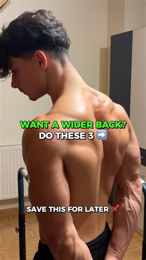 TOP 3 Calisthenics Exercises for a WIDER Back 💪 #calisthenics #buildmuscle #calisthenicsbeginners