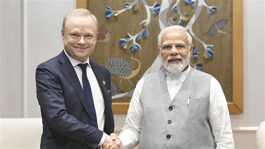 Indian PM Modi meets Nokia CEO Pekka Lundmark, discusses India's digital infrastructure