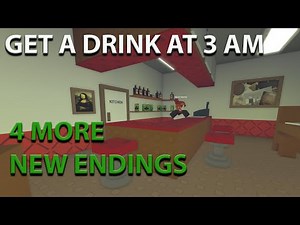 🥤Get A Drink At 3AM🥤 4 More New Endings Roblox