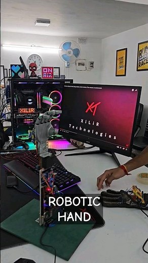 Wireless Robotic Hand using #Arduino, Flex Sensor, Servo motor #bestprojects #ideas #scienceproject