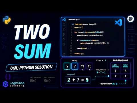 Two Sum in Python | Brute Force vs Hash Map | Coding Interview