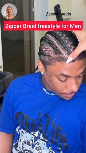 This freestyle Zipper Braids hairstyle is the most beautiful you'll see today