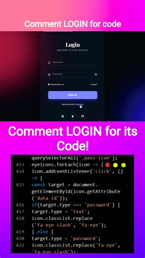 🥶 How to Create a Login/Sign up Form with CSS Amazing Effects #coding #webdesign #htmlcssjs #shorts