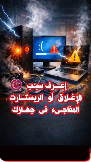 مش عطل عشوائي… فيه رسالة مخفية ويندوز بيسجّلها سبب إغلاق الجهاز المفاجئ ريستارت مفاجئ في ويندوز Event Viewer مشاكل ويندوز #Windows #Windows10 #Windows11 #إغلاق_مفاجئ #Restart #حلول_ويندوز #صيانة_الكمبيوتر #تكنولوجيا #محمد_مبروك | سماء المعرفة