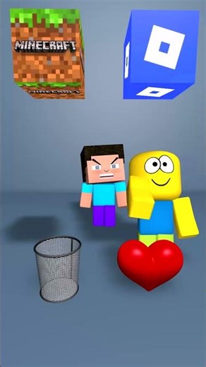 Roblox vs Minecraft 😅 Roblox Funny Meme #roblox #funny #shorts
