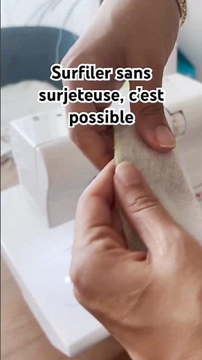 Astuce couture : surfiler sans surjeteuse avec le point zigzag ✨