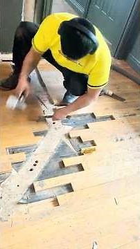 Floor Patch #wall#out#floor#in#repair#restoration#respect#tips#diy#hardwood#floor#refinishing#fyp#fy