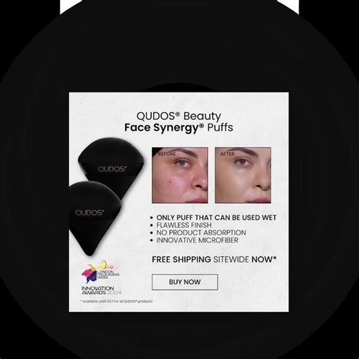 The Only Makeup Tool You Need? Wet & Dry Face Synergy® Puffs by Qudos Beauty