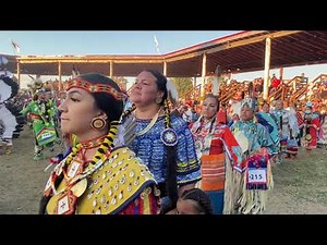 Saturday night grand entry @ Alexis pow wow 2021