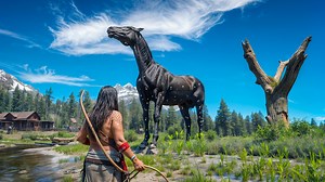 2.1M views · 14K reactions | Native American & Biggest Black Snowflake Thon Gamex #rdr2online #viralvideo #gameplay #OMG #america #horses #horseriding #horseracing #RDR #viralreelsfb #animations #newvideo #thongamex #nativeamerican #animals #catlover #photography #snowflake #BlackSnowflake #kids | Thon Gamex | Facebook