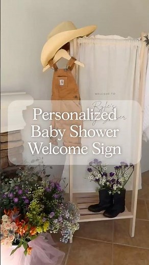 Personalized Baby Shower Sign 🍼