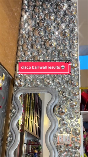 Creative Disco Ball Wall DIY Project Results!