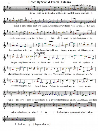 Grace Tin Whistle Notes And Sheet Music