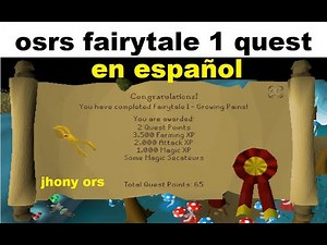 osrs quest FAIRYTALE 1 growing pains español