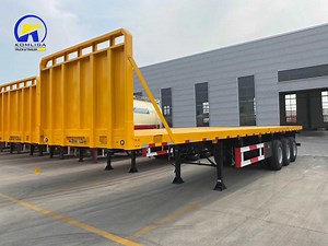 [Hot Item] New 2 Axles Tri-Axles 3 Axles 4 Axles Semi Trailer 40FT 40 Tons Skeleton Chassis Truck Container Flatbed Trailer Used Tractor Trailer