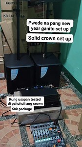 Pwede na lang new year ganito package #solidcrown #crownpackage #50kpackage | Jay-ar sound and lights electronic parts