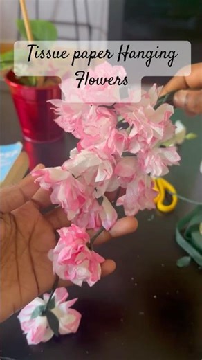 DIY Tissue Flowers | Easy flowers made with tissue paper |