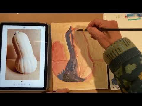Squash Color Study: Block-In and Initial Colors