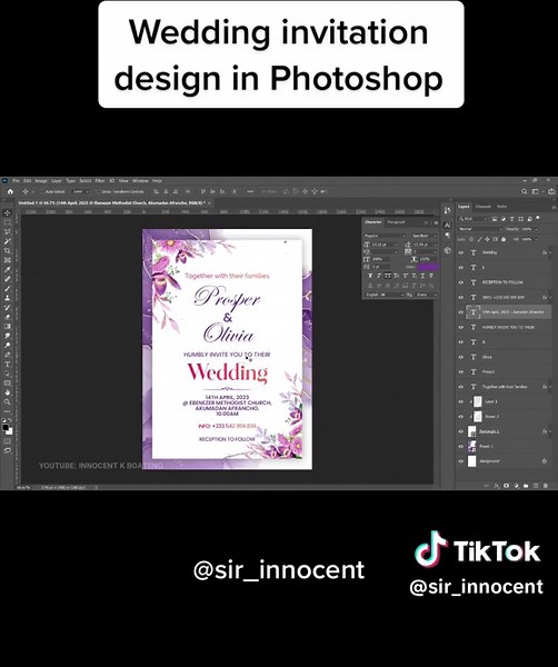 Designing Wedding Invitation Cards in Photoshop
