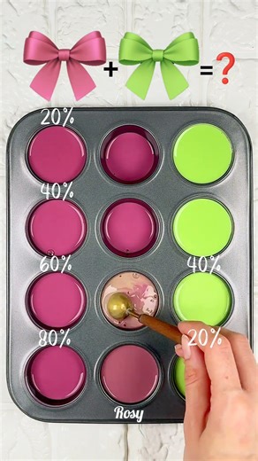 “Rosy & Lime Harmony 🌸🍋” #colormixing #colormix #colorpalette #artshorts #artcolors #shortvideo