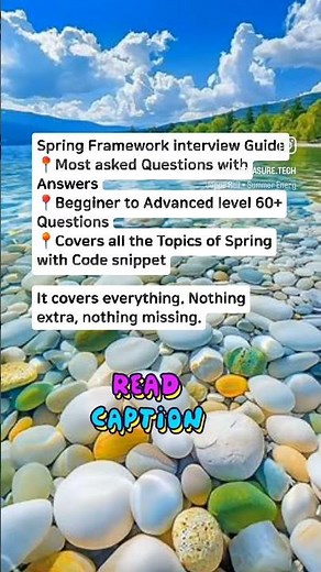 Spring complete interview guide#java #springinterview #techtrends #coding #codinginterview
