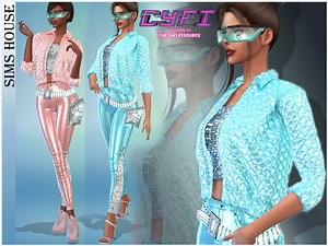 Sci-Fi and Future / Sims 4 Female Clothing