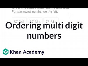 Ordering multi digit numbers | 4th grade math (Illustrative Math-aligned) | Khan Academy