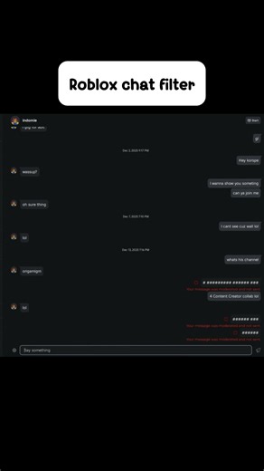 Roblox chat filter @indomieKorps #roblox #edit #fypシ