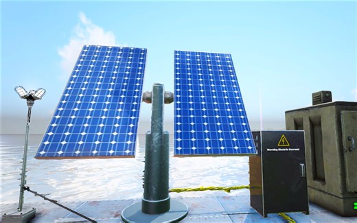 《方舟MOD》有了太阳能电池板，再也不用烧汽油了