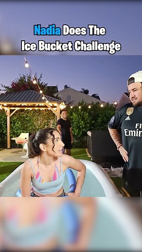 Nadia Does The Ice Bucket Challenge #fyp #foryou #trending #nazra #azra #nadia