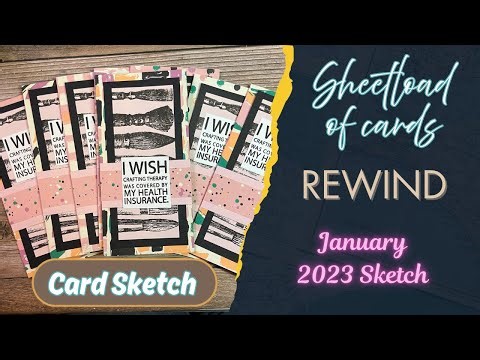 The perfect card size for 6x6 paper Sheetload Rewind to January 2023