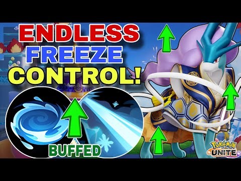 SUICUNE Is Back to Freezing Everyone Nonstop with These Buffs! | Pokemon Unite