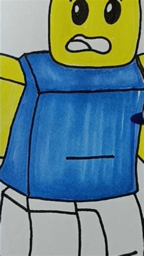 Panic Noob Roblox | Tutorial Drawing #roblox #drawing #robloxedit