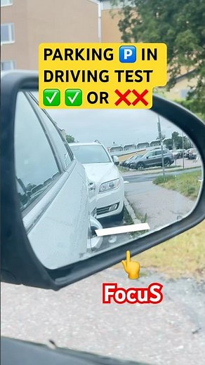 Parallel Parking 🅿️ in Driving Test ! PASS✅OR ❌FAIL