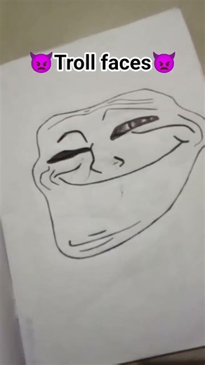 #drawing #troll faces #reels #sketch #naruto #creepy faces #पुणे
