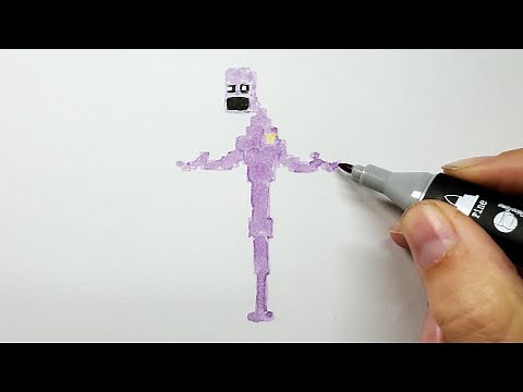 How to Draw William Afton From Five Nights at Freddy's 3
