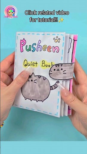Pusheen Squishy Book #quietbook #paperdiy