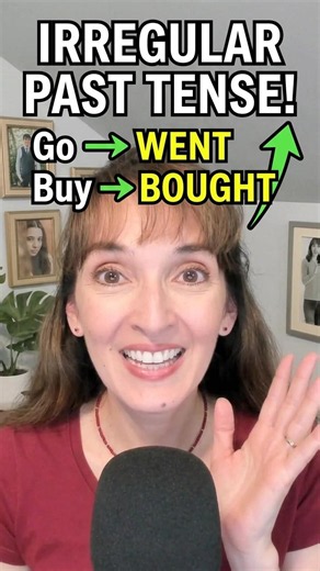 Go - Went. Buy...? Let's review irregular past tense verbs! (A2 grammar)