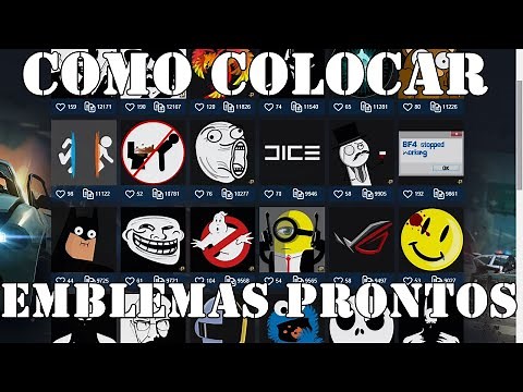 Como colocar emblemas personalizados no BF4 em 2021