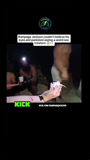 streamingclips 🎮 on Instagram: "You put a world champion in a cage and he’s fine... but show him ONE weird sea creature and he’s GONE! 😂 Body: We all know Rampage Jackson is one of the baddest men on the planet, but even the GOATs have their limits. This "alien" creature from the deep had him questioning everything. Is it a crab? A baby kraken? Whatever it is, it’s officially 1-0 against Rampage. The way he clocked out and vanished into the night has me crying. 💀 Who else is reacting exactly