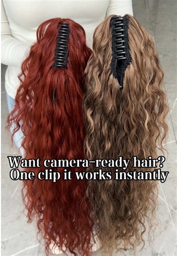 Your back view just got an upgrade. The inside-out layers create a beautiful cascade. 30 inches of hair that turns heads when you walk away.#hairstyle #ponytail #ponytaistyle #30inch