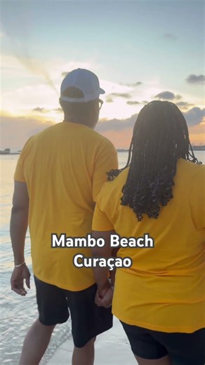 Sunset vibes on the beach in Curacao.