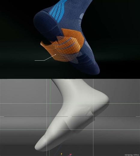 3D Product Animation: Technical Sock Design 🧦