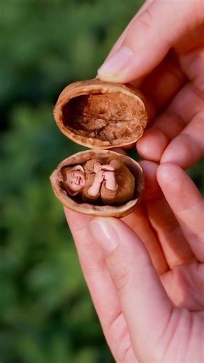A Cute baby inside the nut!!
