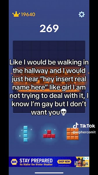 Trying the new block blast rant videos😍 #fyp #fy #blockblast #rants